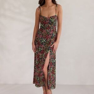Park & Fifth floral midi dress - S